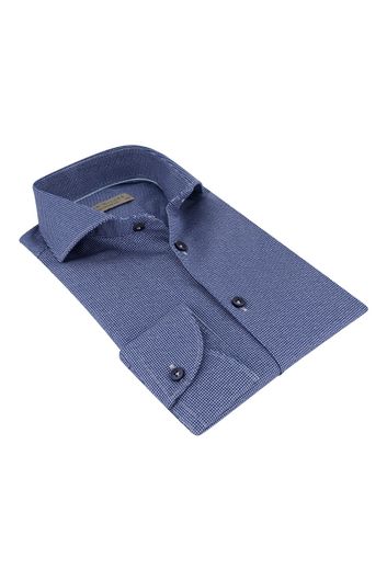 Overhemd John Miller Tailord Fit print donkerblauw