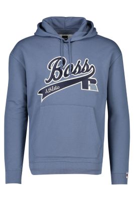 Hugo Boss Hugo Boss hoodie Russell Athletic blauw opdruk
