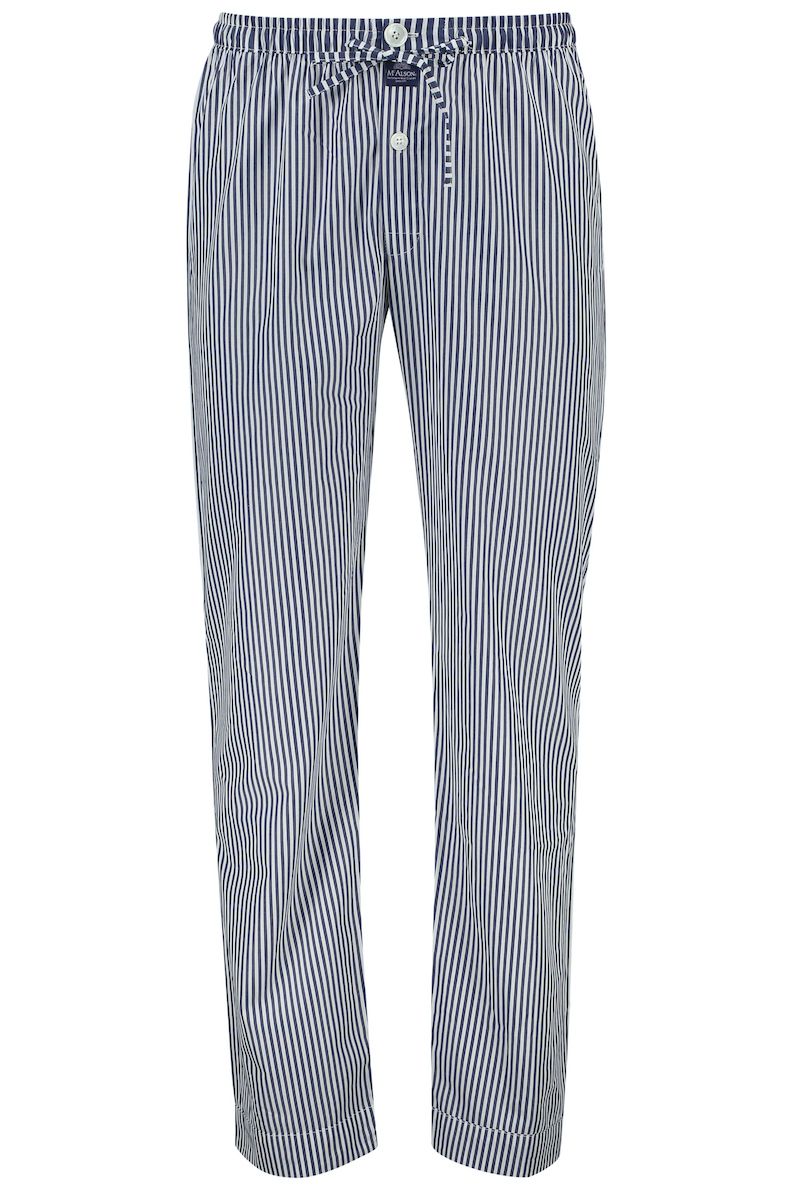 McAlson pyjamabroek donkerblauw gestreept