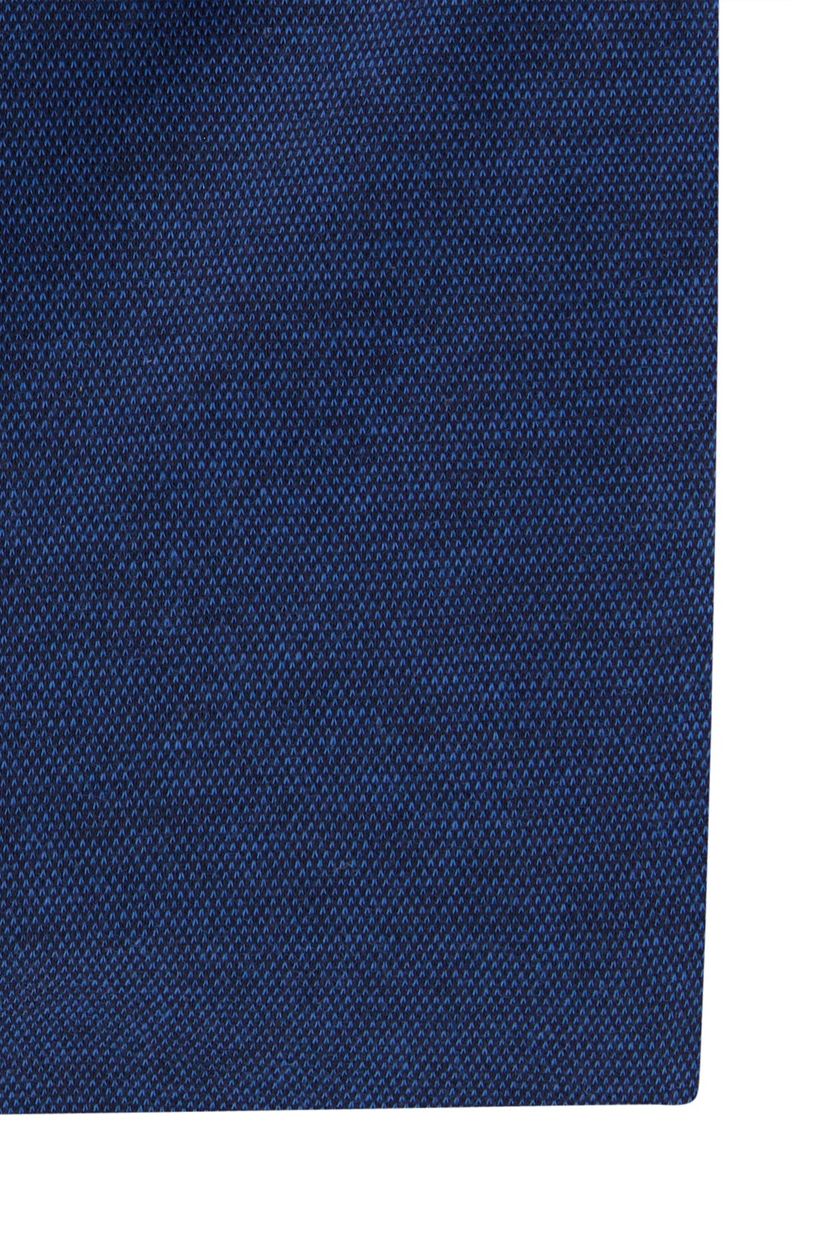 katoenen Desoto business overhemd slim fit donkerblauw
