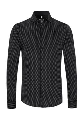 Desoto Overhemd Desoto zwarte print Kent