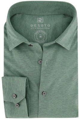 Desoto Desoto overhemd groen gemeleerd