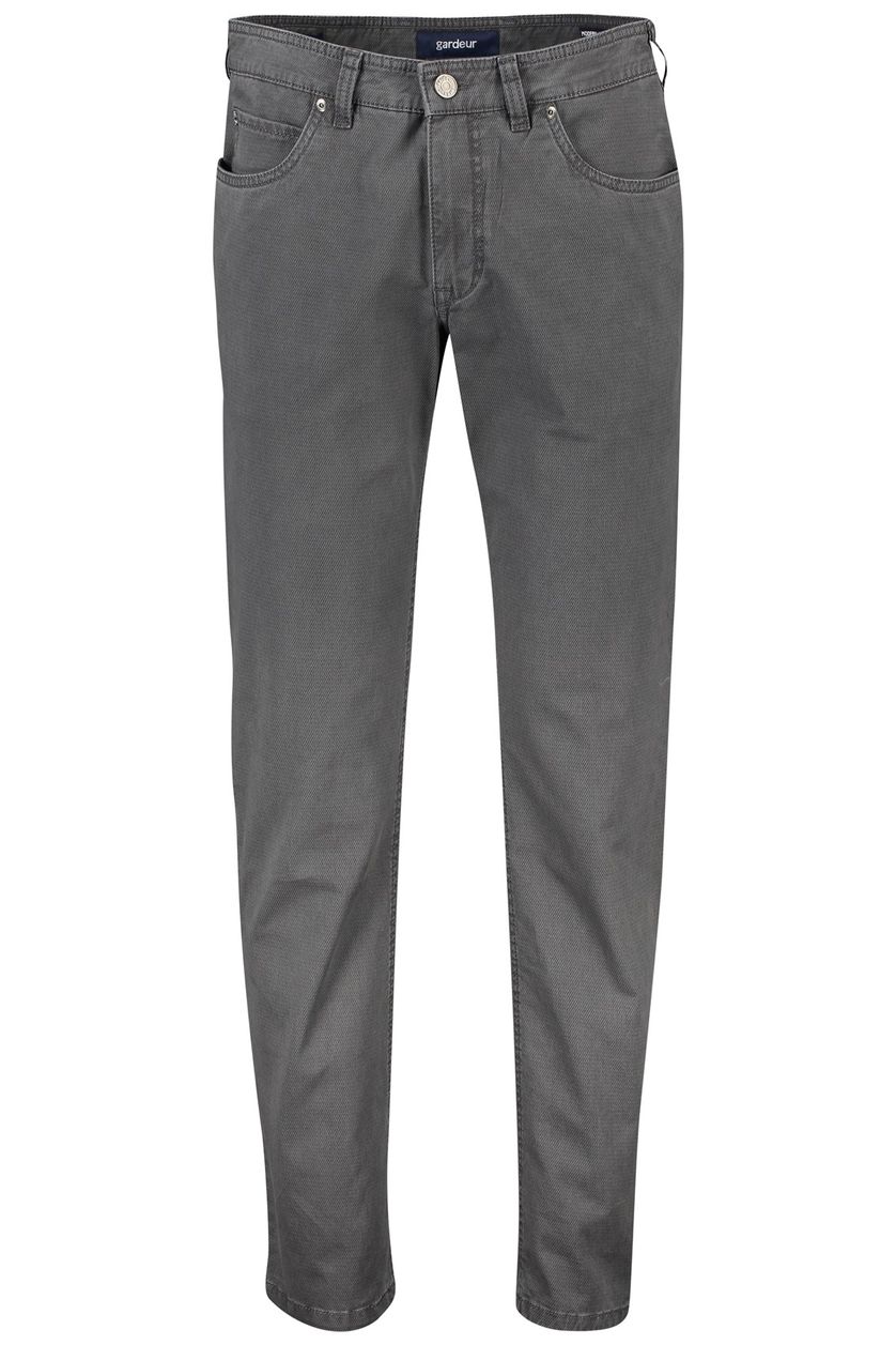 Gardeur Pantalon grijs print 5-pocket modern fit