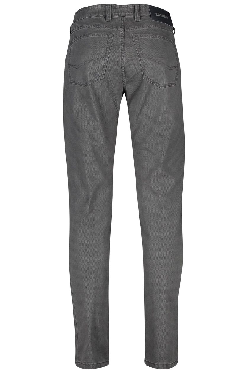 Gardeur Pantalon grijs print 5-pocket modern fit