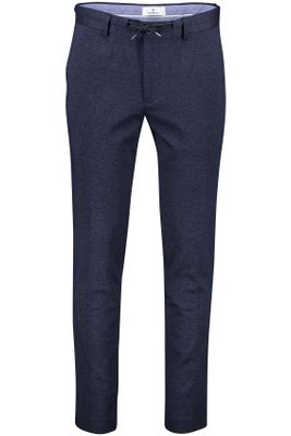 Blue Industry Blue Industry pantalon mix & match donkerblauw effen wol slim fit 