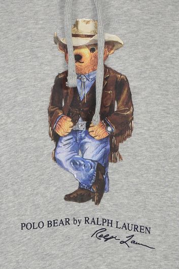Trui Ralph Lauren beren print grijs Big & Tall
