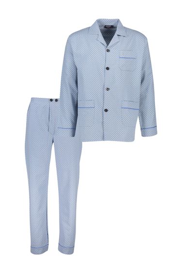 Lichtblauwe Pastunette pyjama print