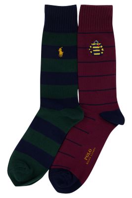 Polo Ralph Lauren 2-pack sokken Ralph Lauren gestreep