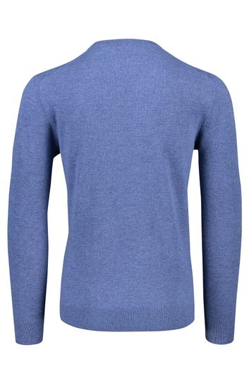 Gant pullover v-hals lamswol blauw