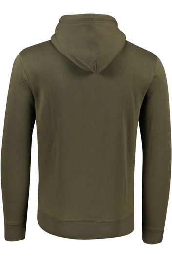 Donkergroene hoodie Gant