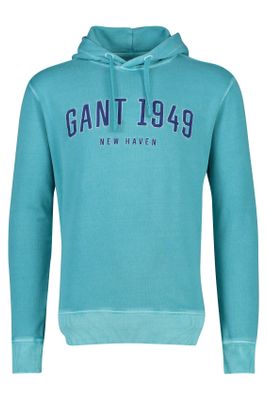 Gant Gant hoodie met capuchon blauw