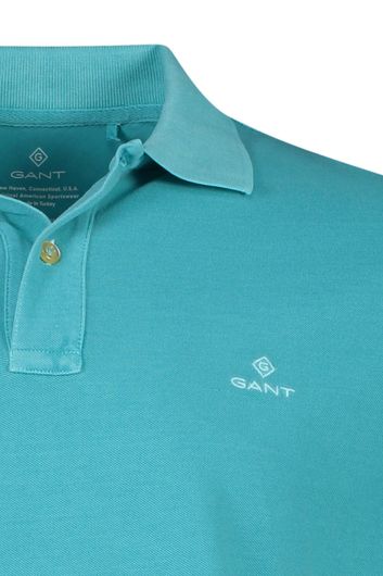 Turquoise poloshirt Gant
