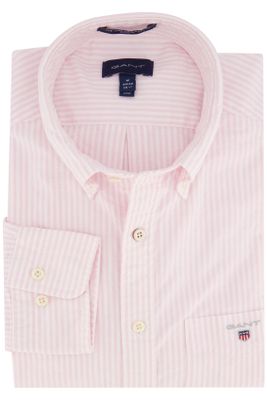 Gant Gant overhemd Regular Fit roze gestreept