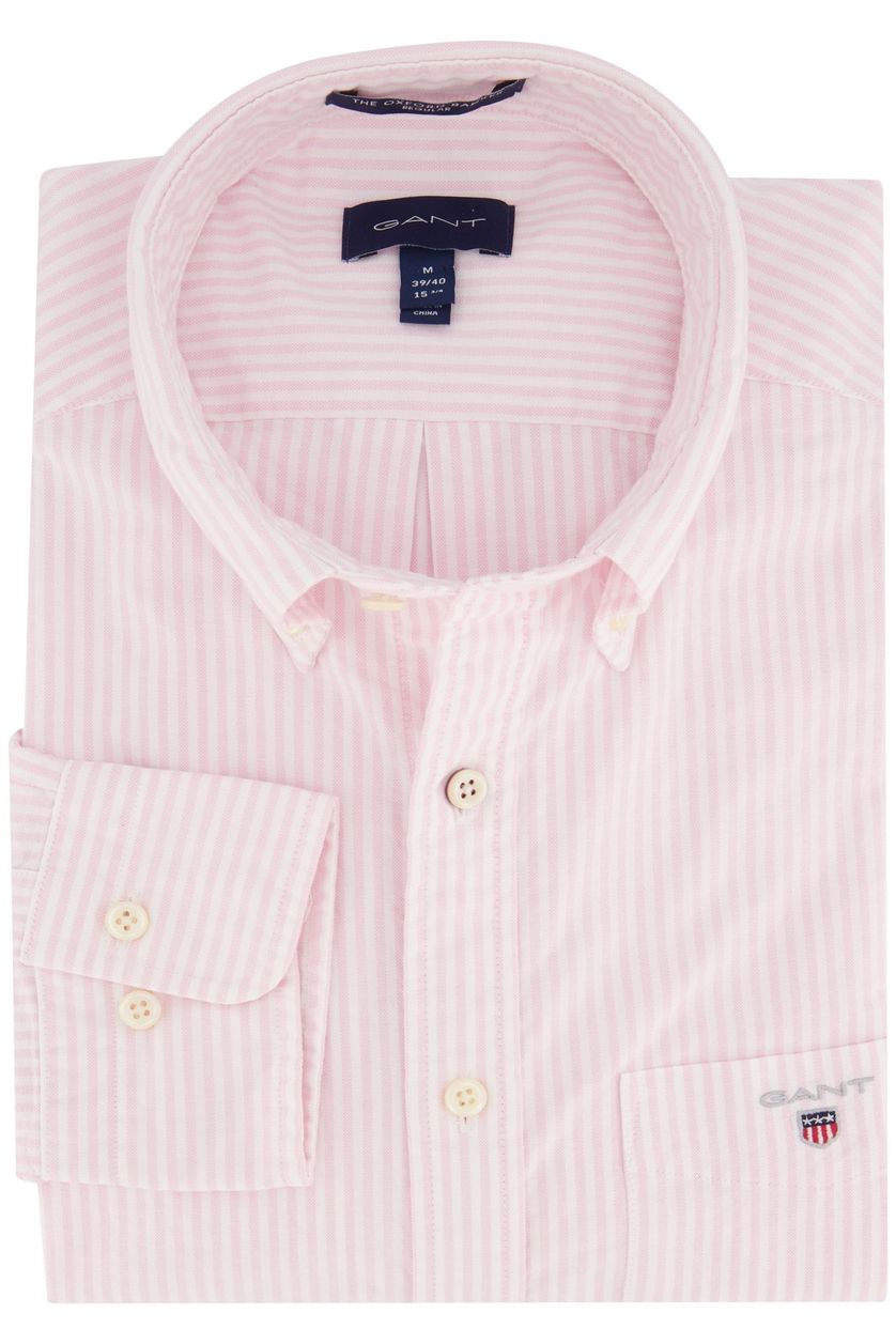 Roze gestreept overhemd Gant