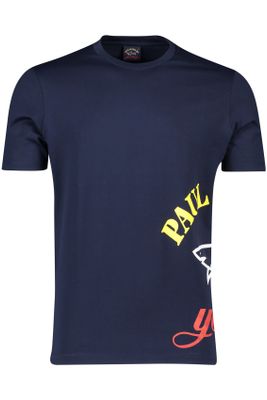 Paul & Shark Paul & Shark t-shirt met print navy