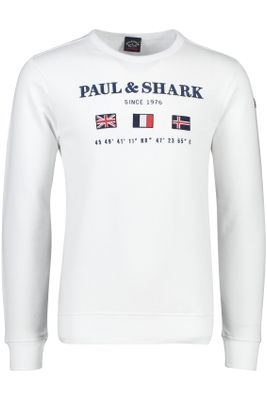 Paul & Shark Paul & Shark trui met opdruk wit