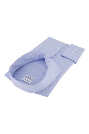 Shaped overhemd Seidensticker strijkvrij lichtblauw
