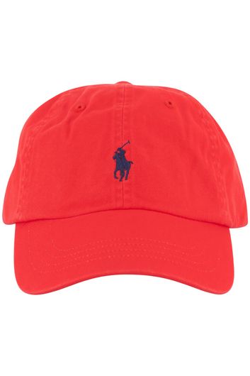 Polo Ralph Lauren cap rood effen 