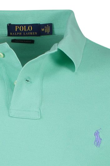Polo Slim Fit Ralph Lauren mint groen met logo