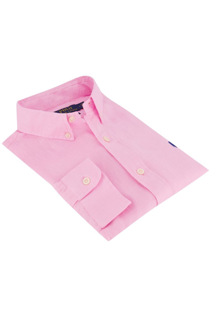 Ralph Lauren overhemd roze Slim Fit
