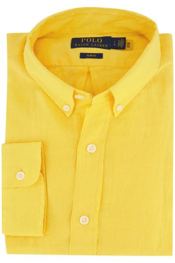 Overhemd Ralph Lauren geel Slim Fit