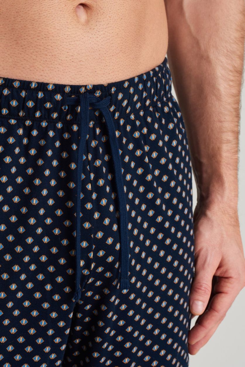 Schiesser pyjamabroek nachtblauw patroon