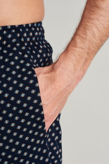 Schiesser pyjamabroek nachtblauw patroon