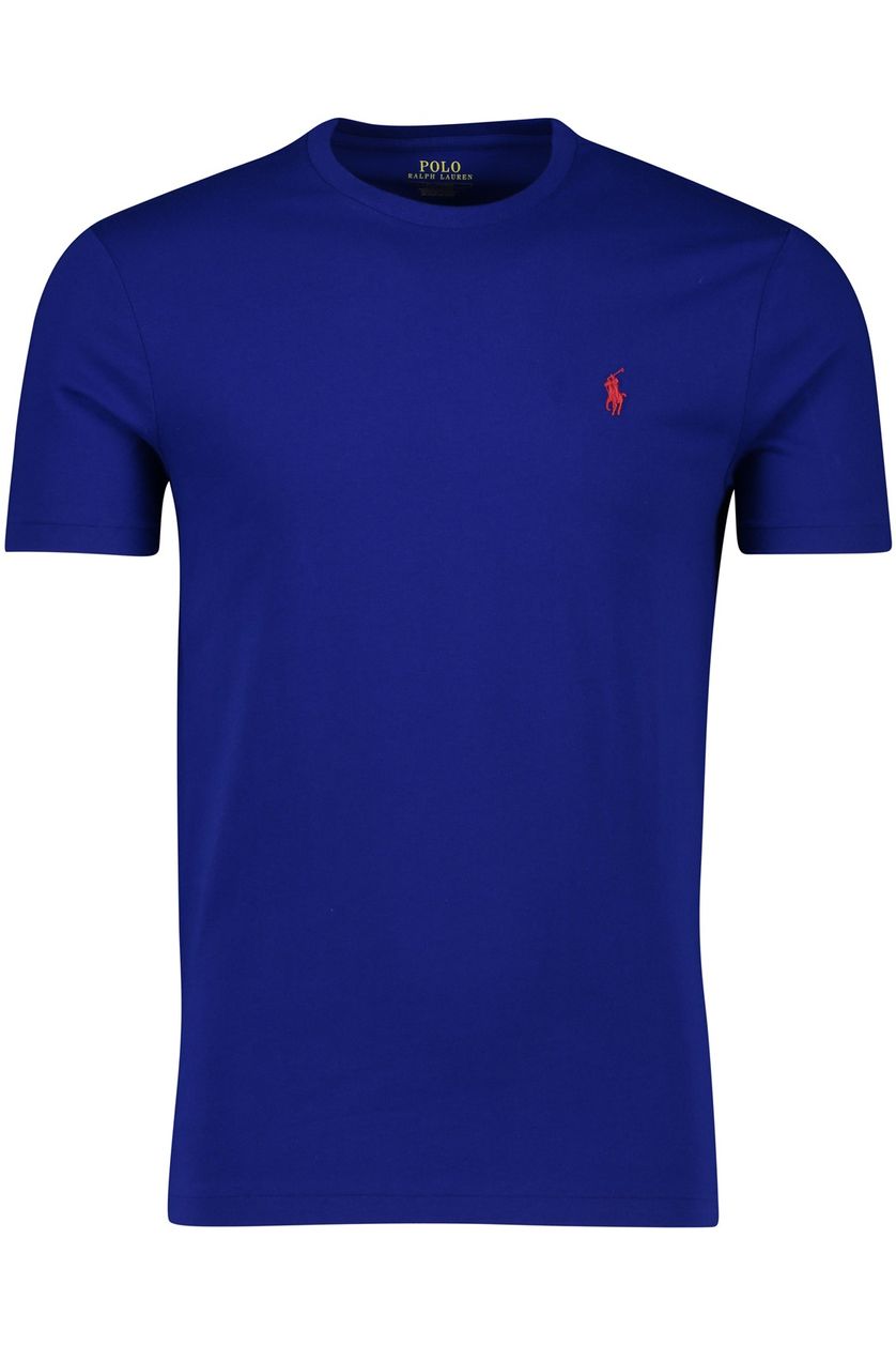 Ralph Lauren t-shirt Custom Slim Fit Blauw