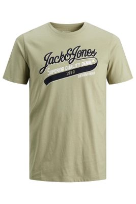 Jack & Jones Jack & Jones t-shirt groen met opdruk Plus Size
