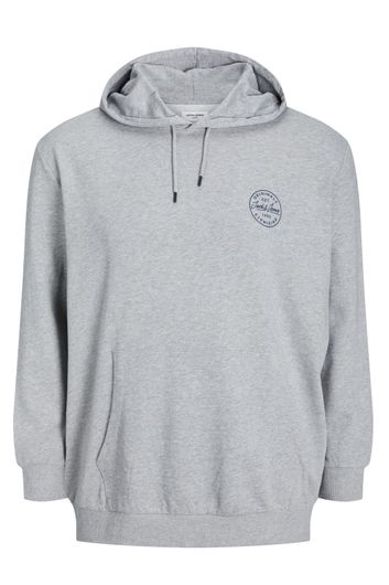 Jack & Jones Plus Size hoodie grijs gemeleerd