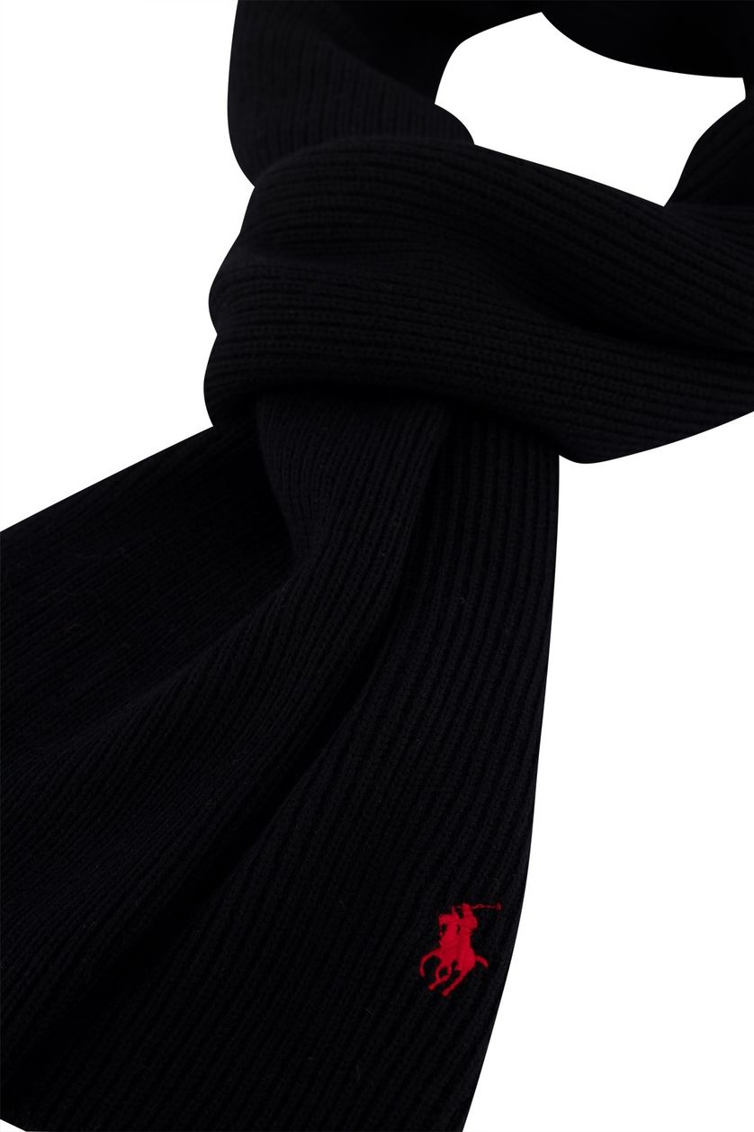 Wollen sjaal Ralph Lauren zwart