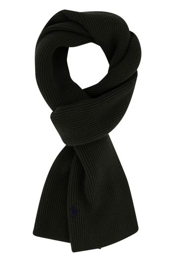 Ralph Lauren sjaal donkergroen wol