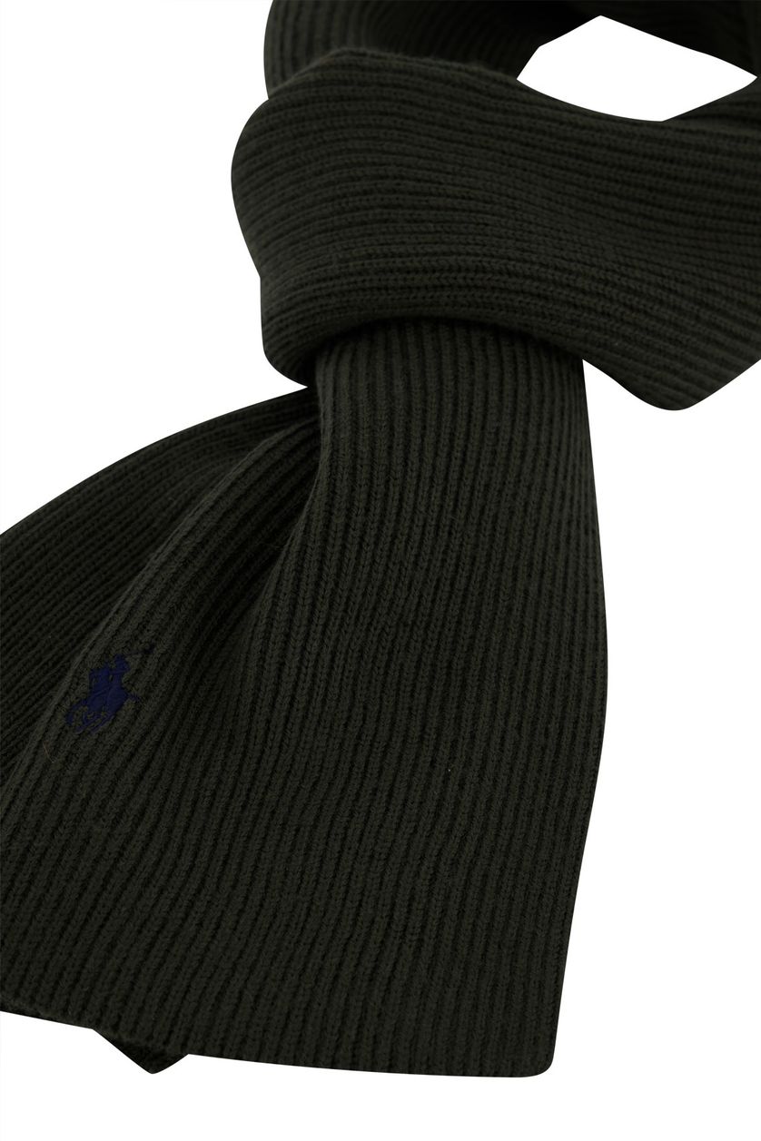 Ralph Lauren sjaal donkergroen wol