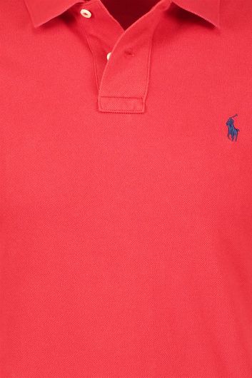 polo Polo Ralph Lauren Big & Tall rood effen wijde fit