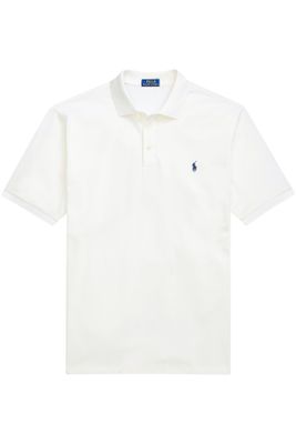 Polo Ralph Lauren Ralph Lauren Big & Tall poloshirt wit met donkerblauw logo