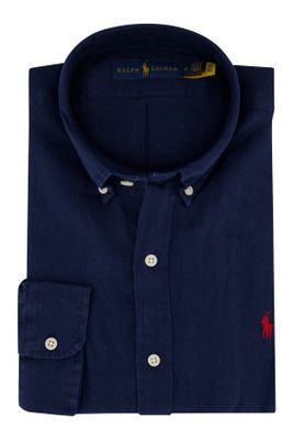 Polo Ralph Lauren Ralph Lauren Big & Tall overhemd navy met rood logo