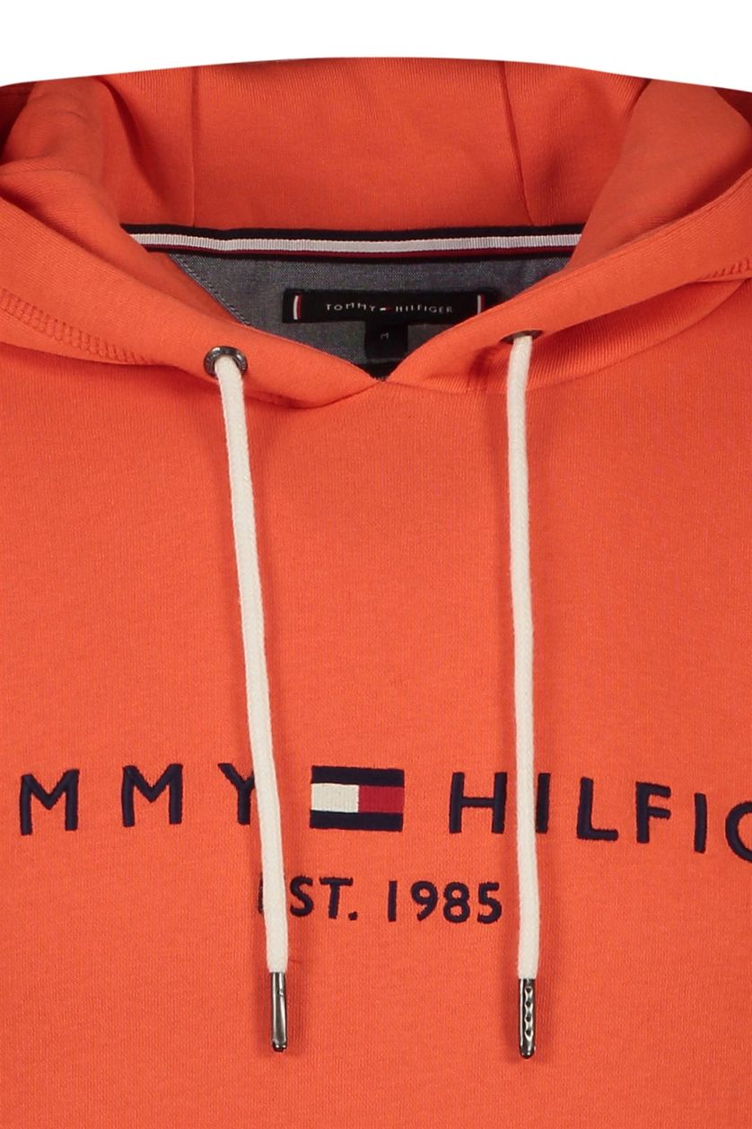 Tommy Hilfiger hoodie oranje met logo