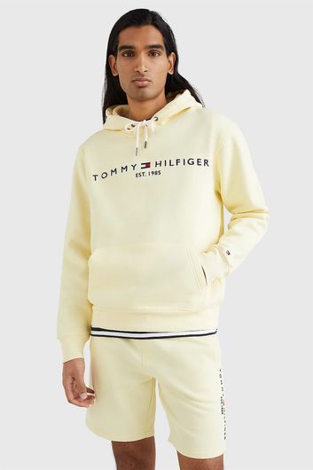 Tommy Hilfiger hoodie geel met logo