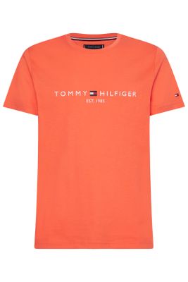 Tommy Hilfiger Tommy Hilfiger t-shirt oranje met logo