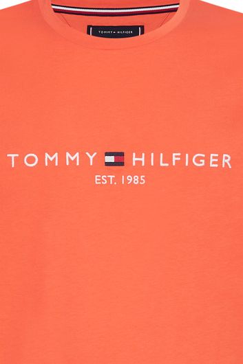 Tommy Hilfiger t-shirt oranje met logo