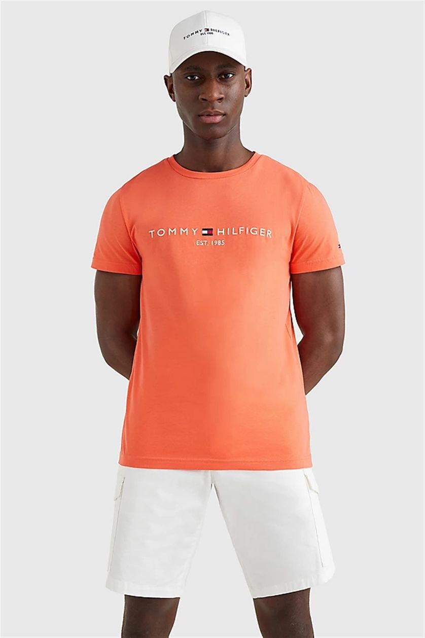 Oranje t-shirt Tommy Hilfiger