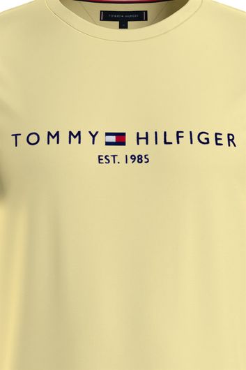 T-shirt Tommy Hilfiger geel met opdruk