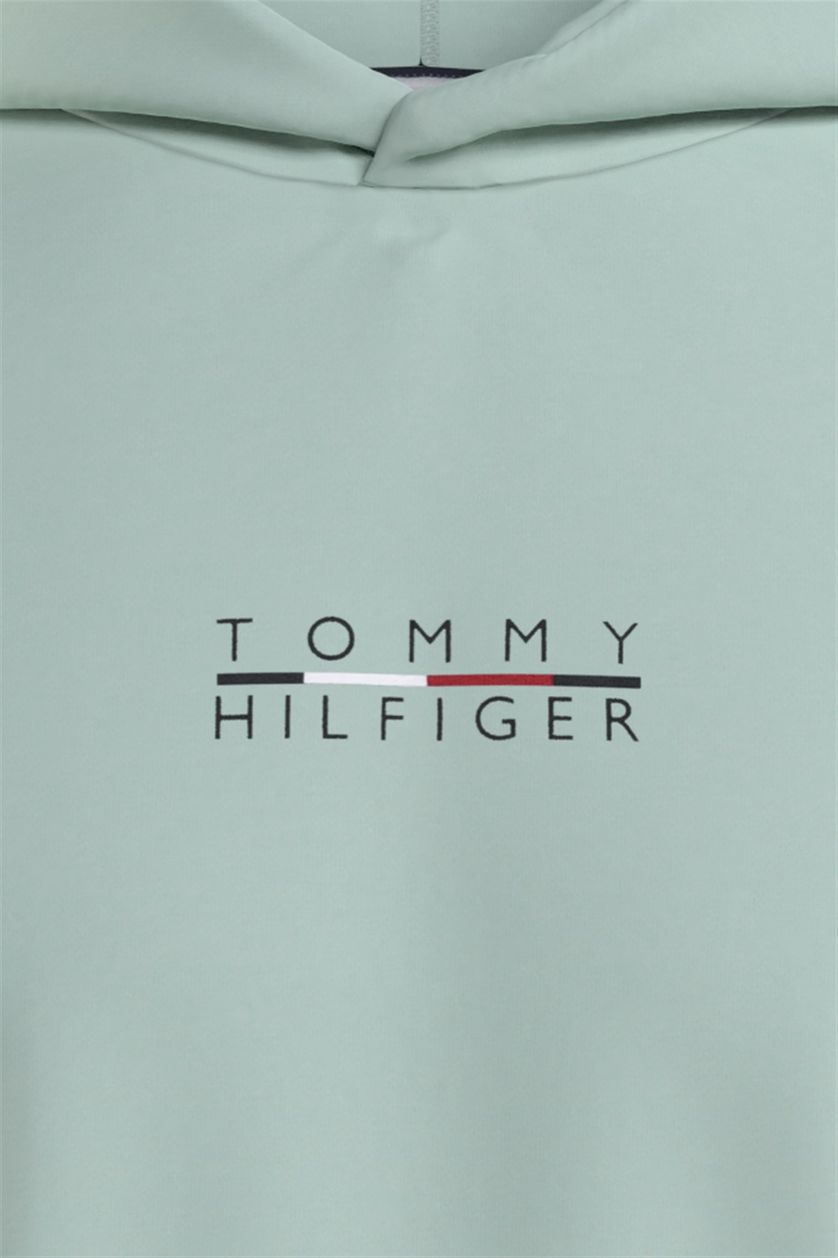 Tommy Hilfiger hoodie lichtgroen met logo