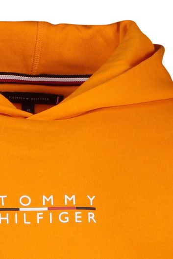 Tommy Hilfiger hoodie oranje capuchon