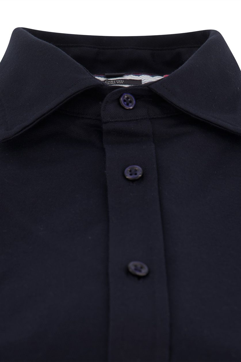 Navy effen overhemd Tommy Hilfiger | OverhemdenOnline