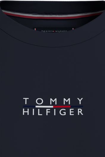Tommy Hilfiger t-shirt met logo donkerblauw