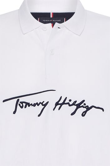 Tommy Hilfiger poloshirt wit met opdruk