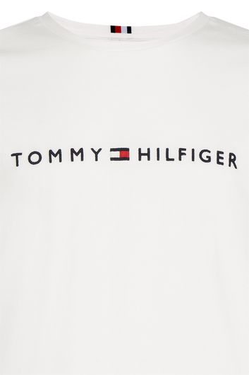 Tommy Hilfiger t-shirt wit Big & Tall met logo opdruk