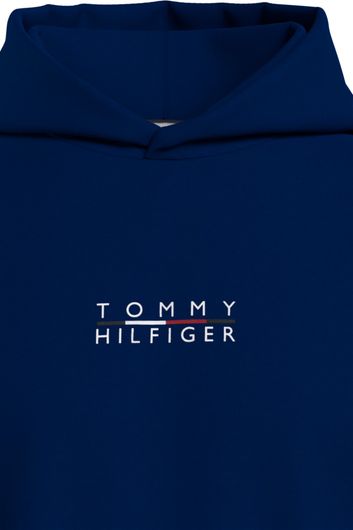 Big & Tall Hoodie Tommy Hilfiger navy met logo