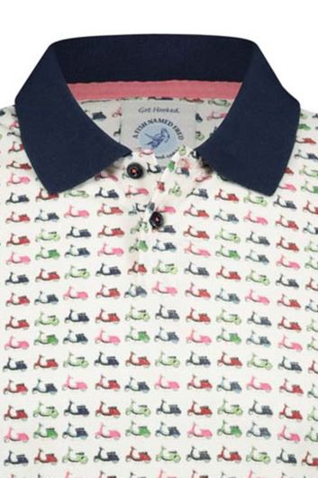 Poloshirt A Fish Named Fred korte mouwen scooter print